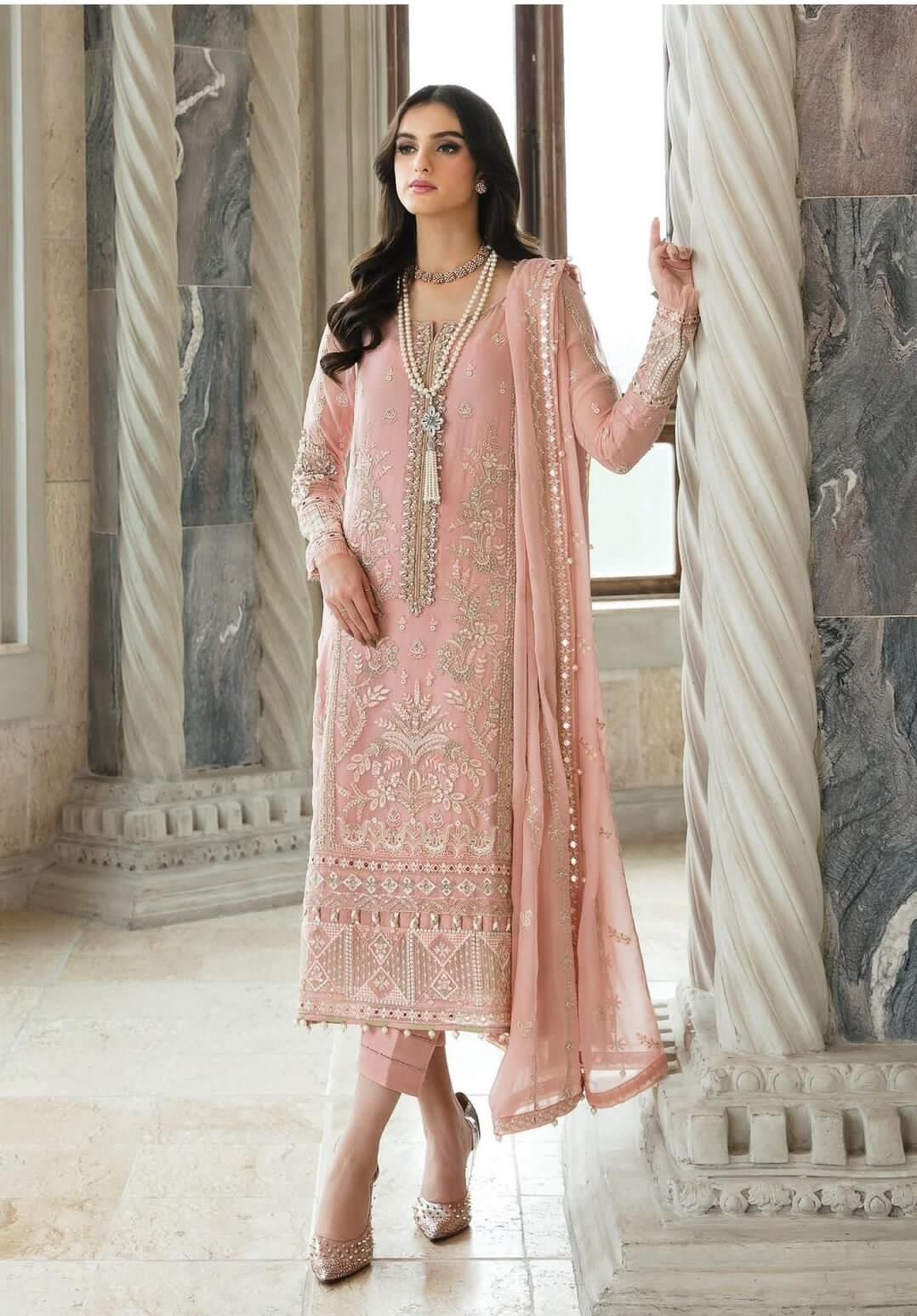 Gulaal – Embroidered Organza Replica