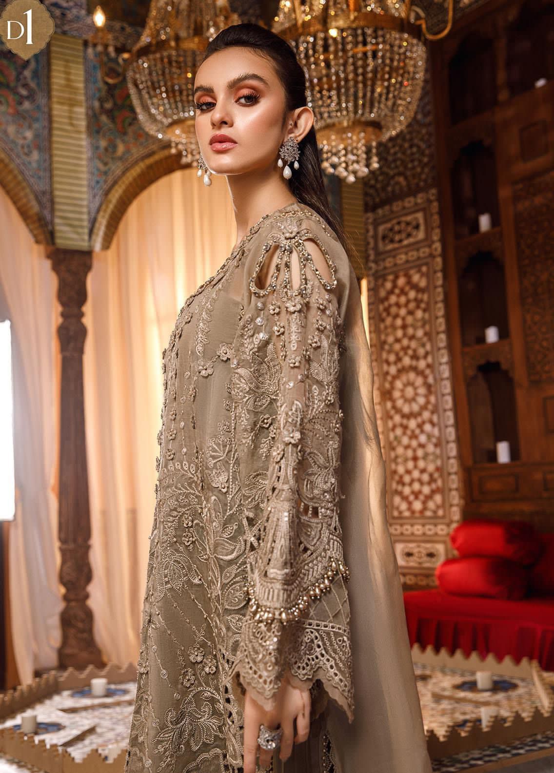 Maria B Organza Embroidered 4PC Ensemble
