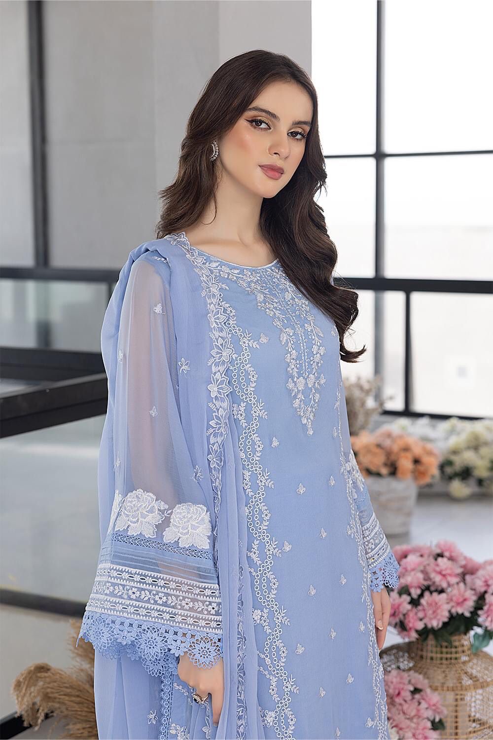 Azure – Organza Embroidered Replica-3549