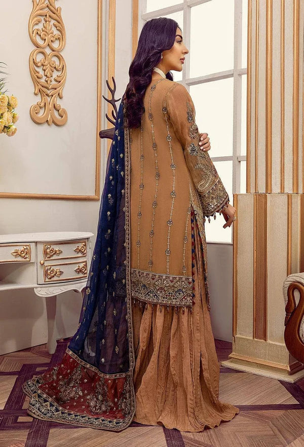 Adan Libas Organza Embroidered Luxury Suit