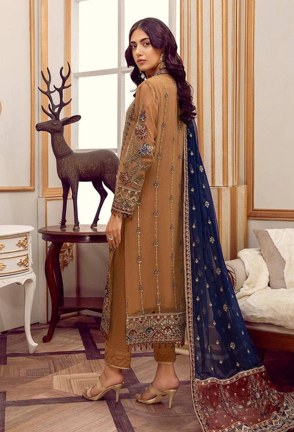 Adan Libas Organza Embroidered Luxury Suit