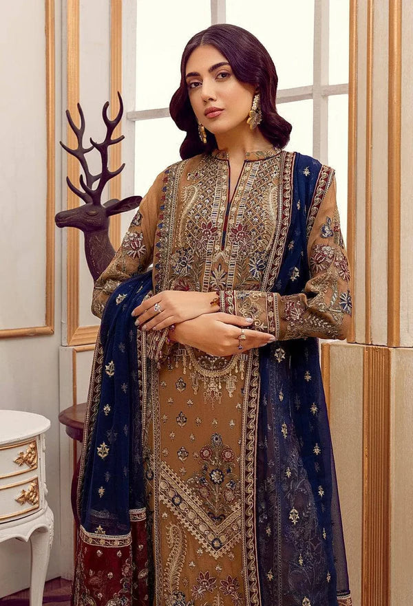 Adan Libas Organza Embroidered Luxury Suit