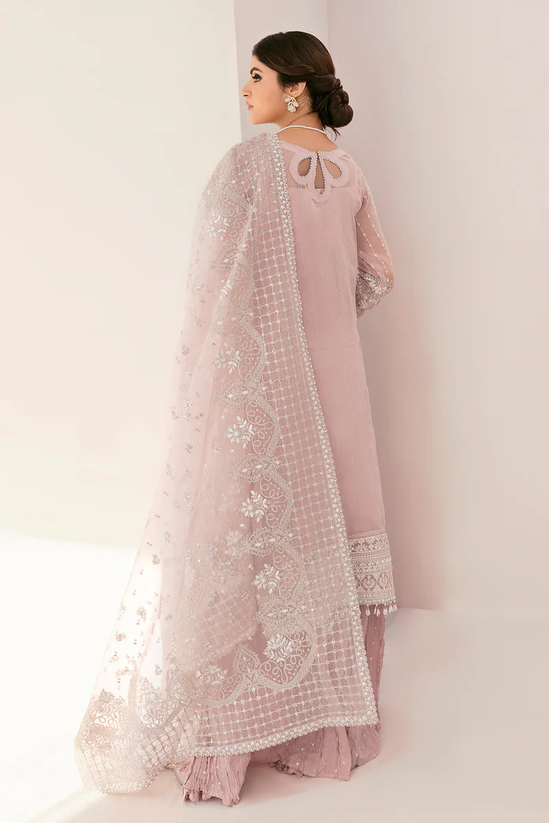 Baroque Pink Salt Embroidered Luxury Ensemble