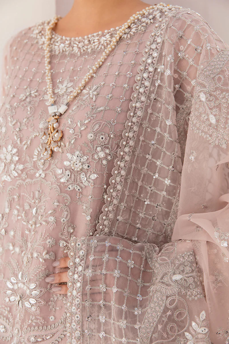 Baroque Pink Salt Embroidered Luxury Ensemble