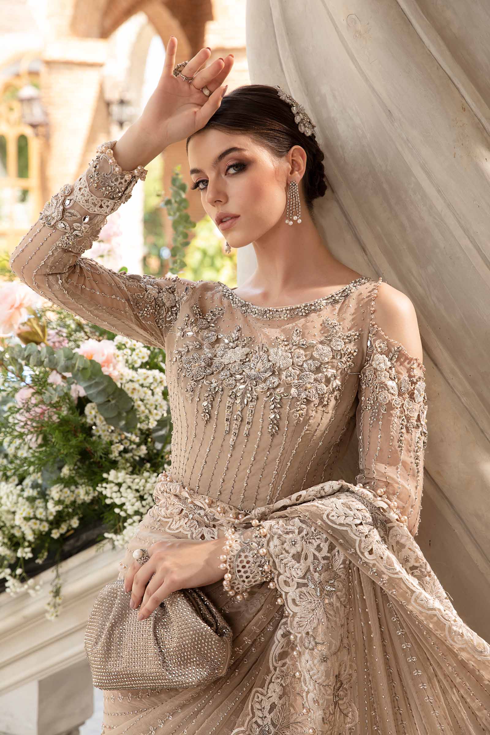 Maria B. – Exclusive Embroidered Saree AF1088