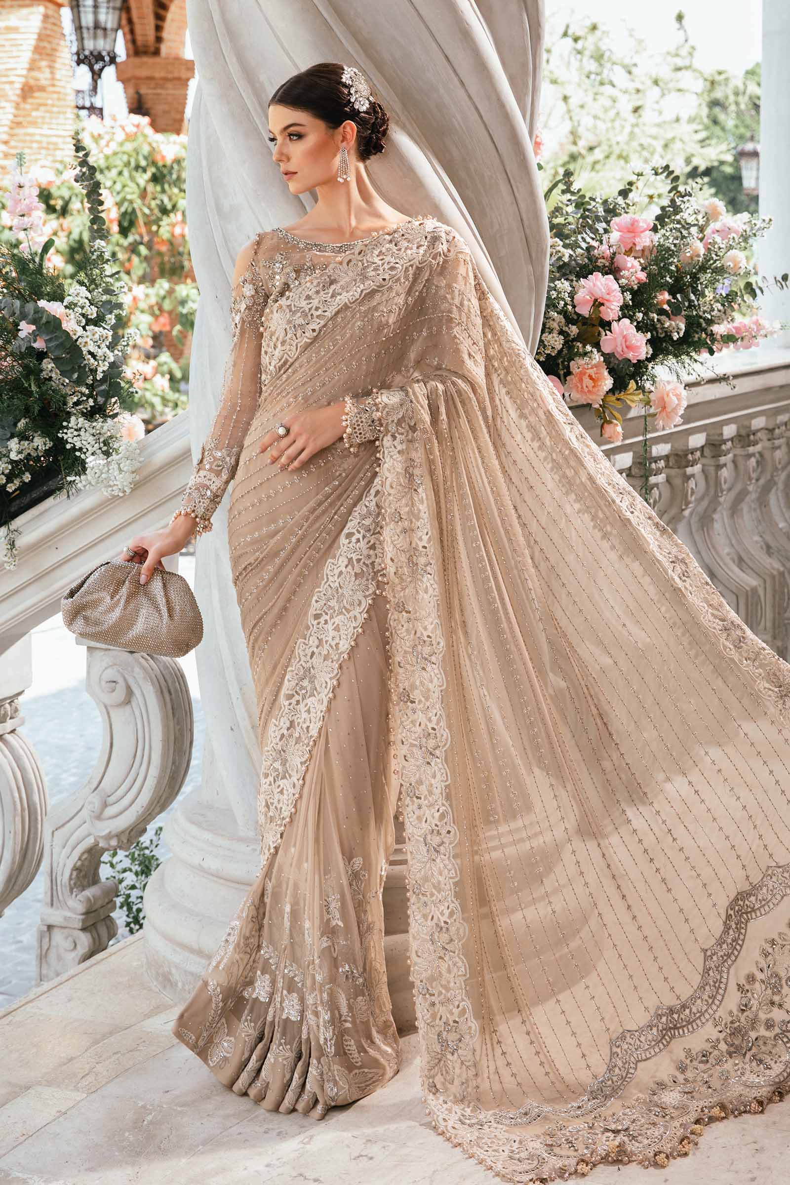Maria B. – Exclusive Embroidered Saree AF1088