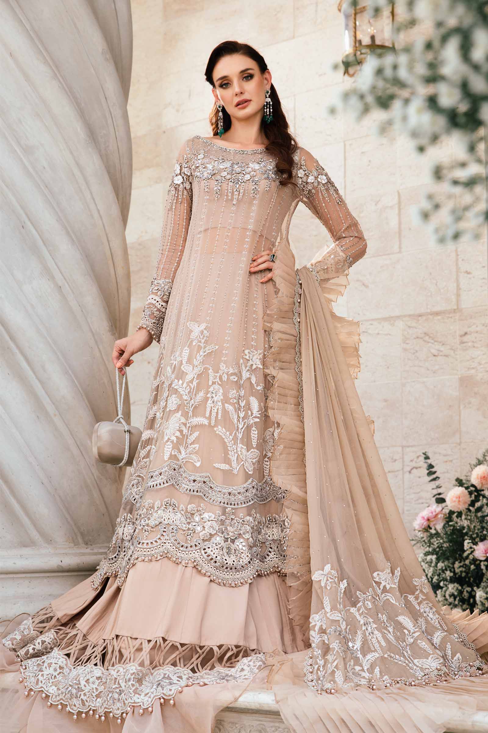 Maria B. – Exclusive Embroidered Saree AF1088