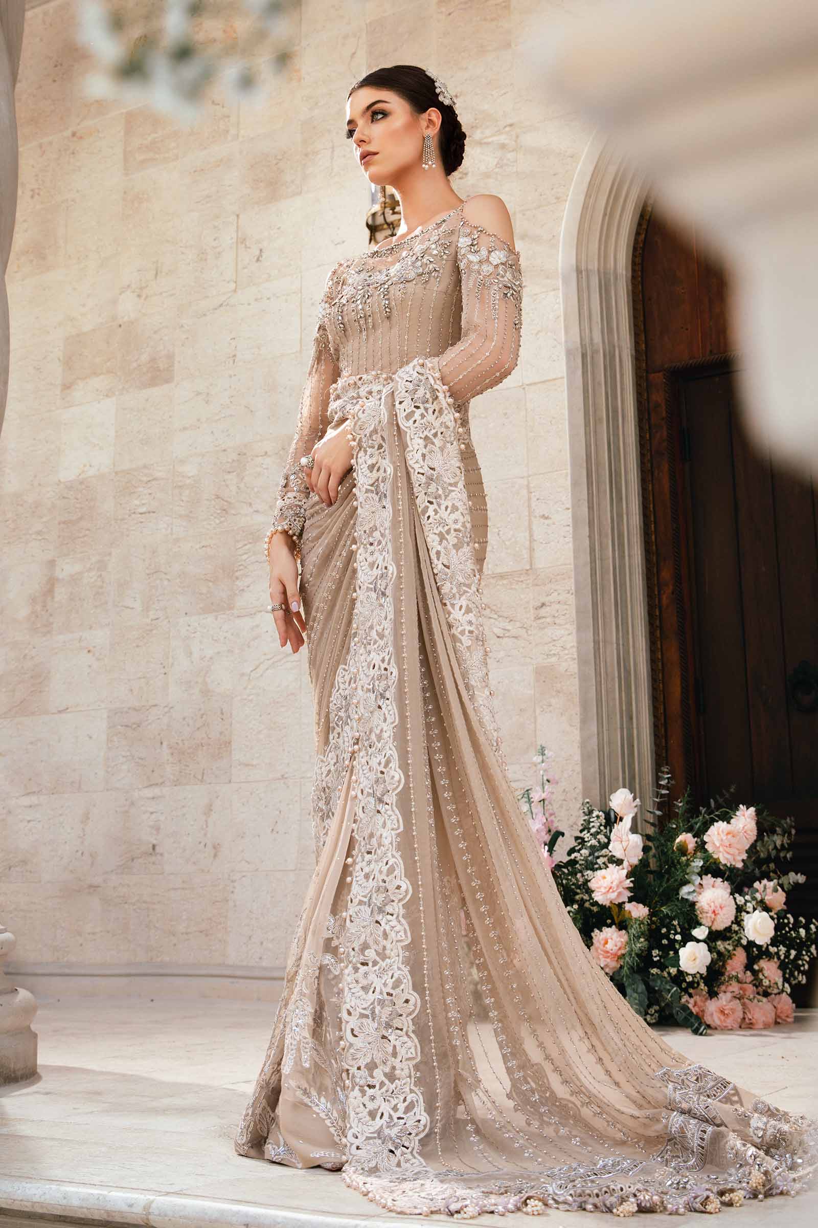 Maria B. – Exclusive Embroidered Saree AF1088