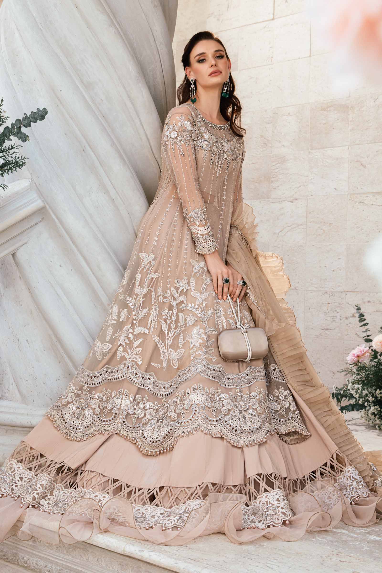 Maria B. – Exclusive Embroidered Saree AF1088