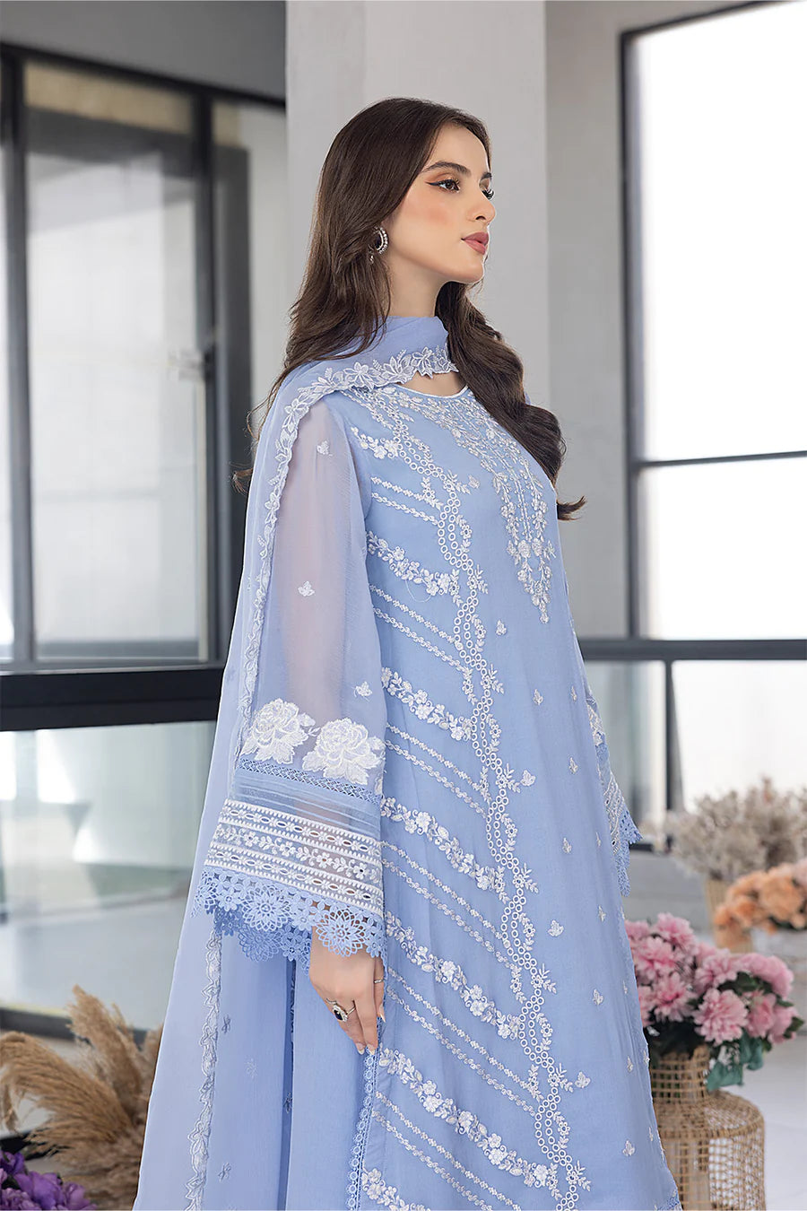 Azure – Organza Embroidered Replica-3549