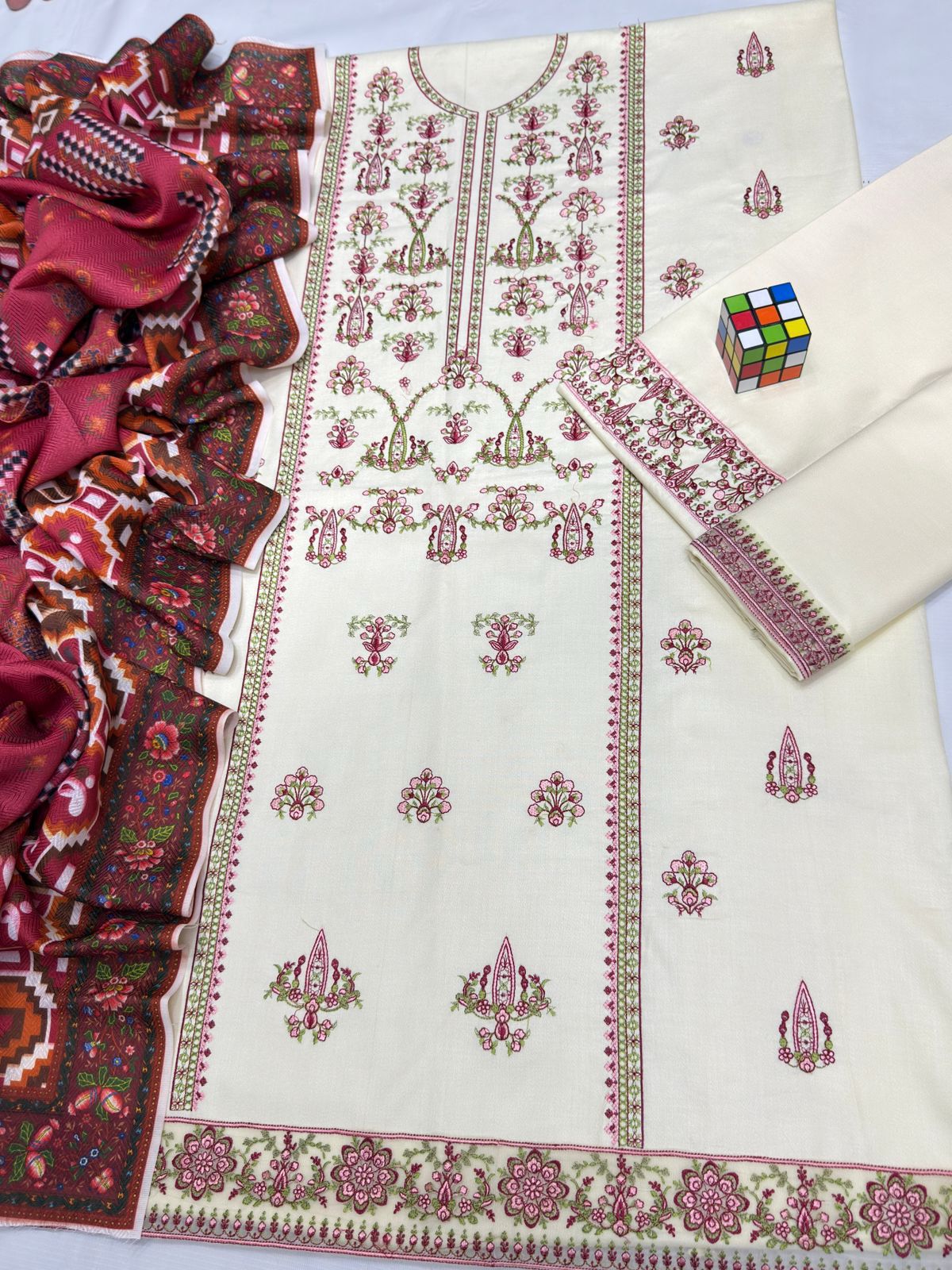 Qalamkar Dhanak Elegance
