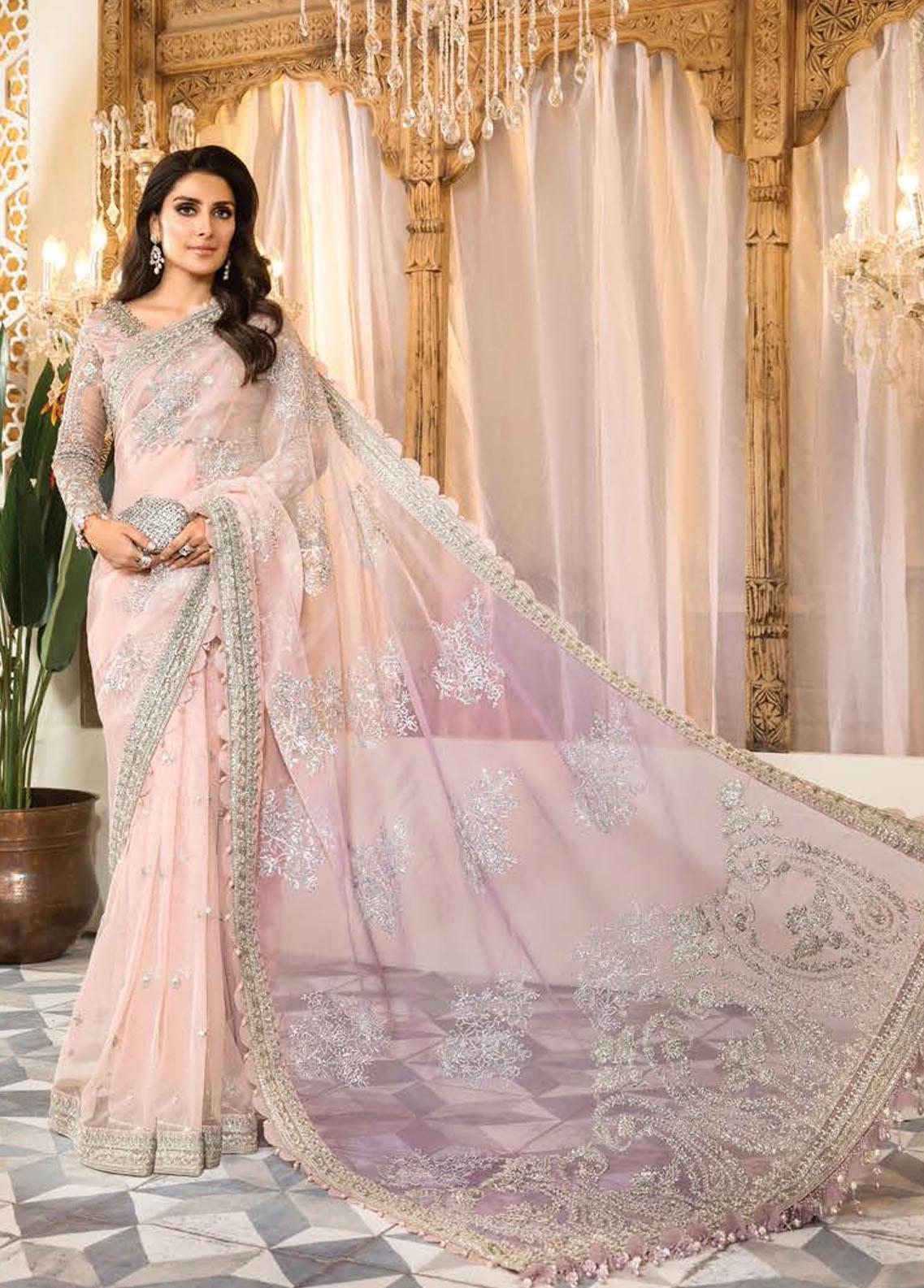 Maria B. – Embroidered Net Saree