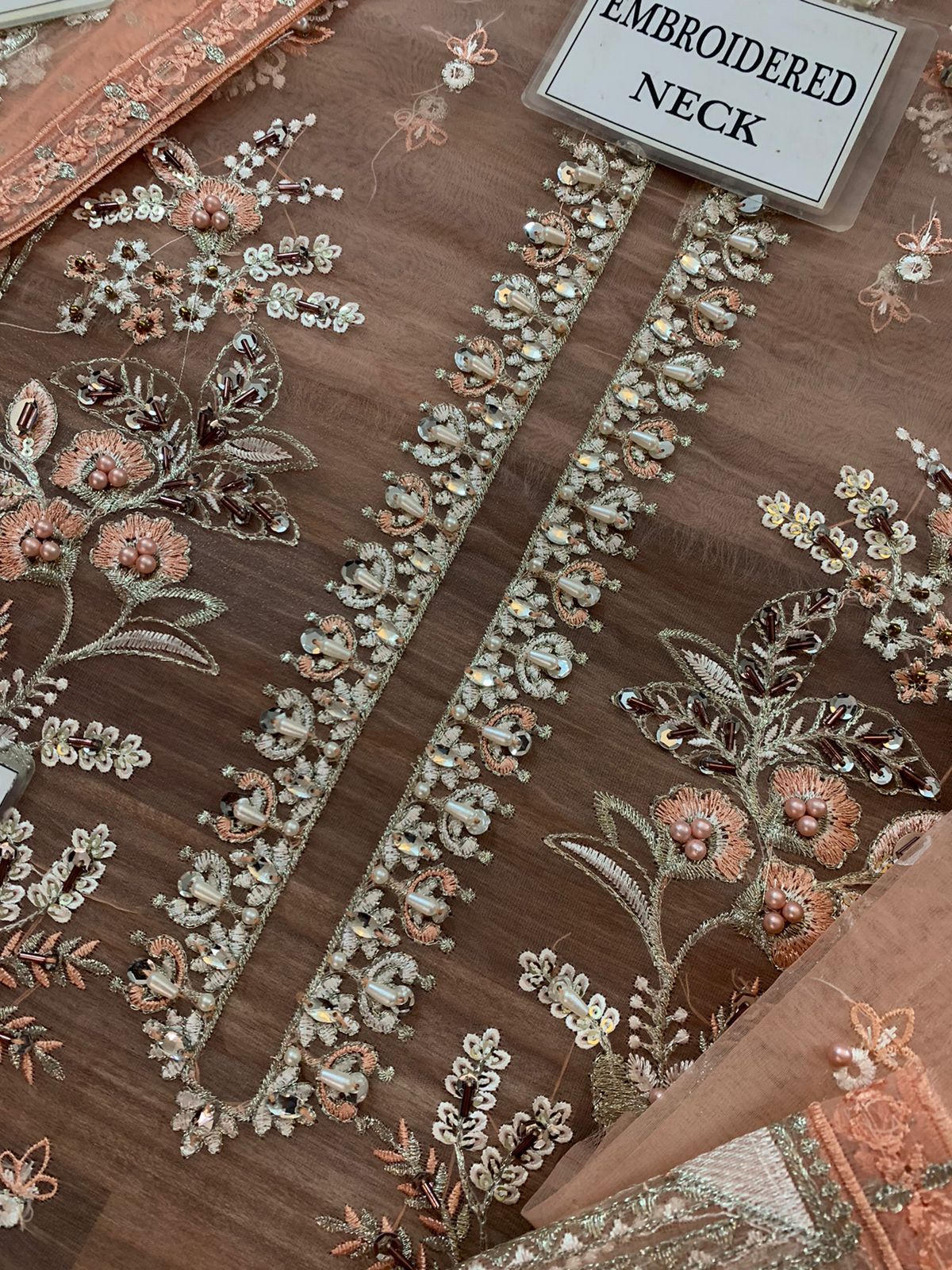 Gulaal – Embroidered Organza Replica