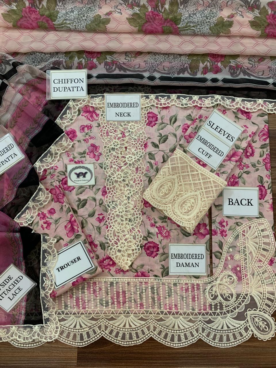 Mahnur – Embroidered Lawn Replica