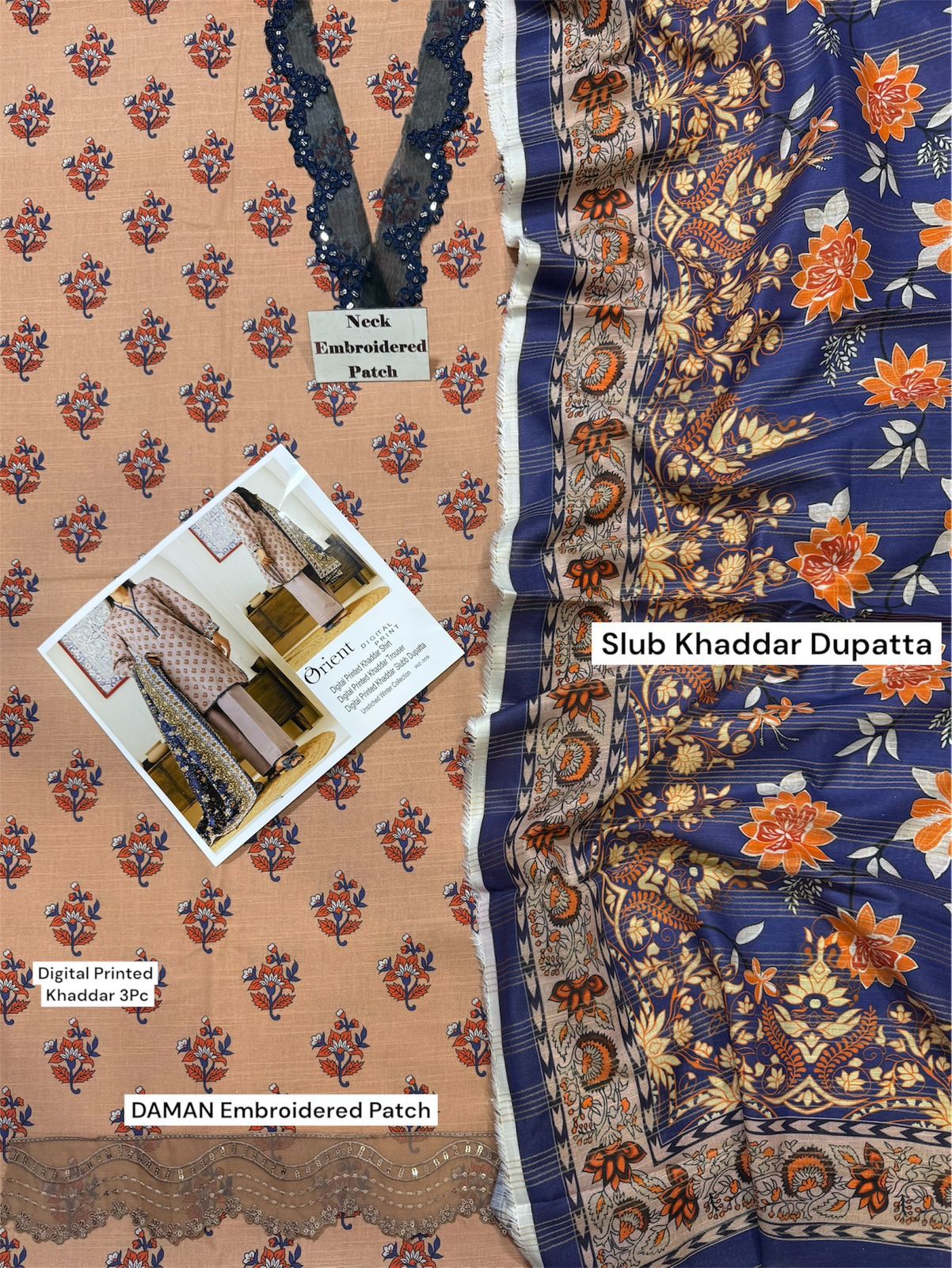 Printed Khaddar Replica OTL-24-208