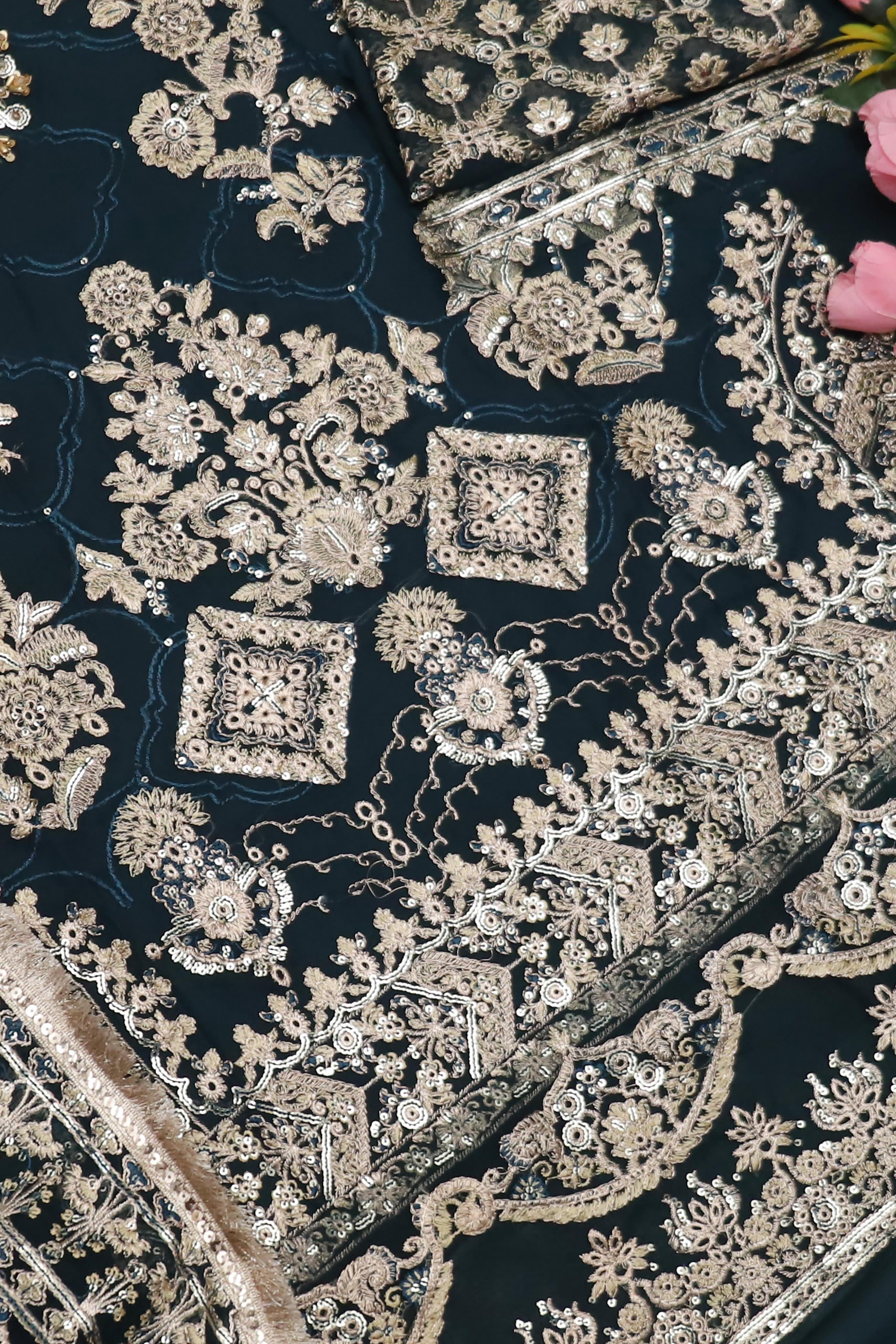 Baroque Sequins Embroidered Luxury Suit
