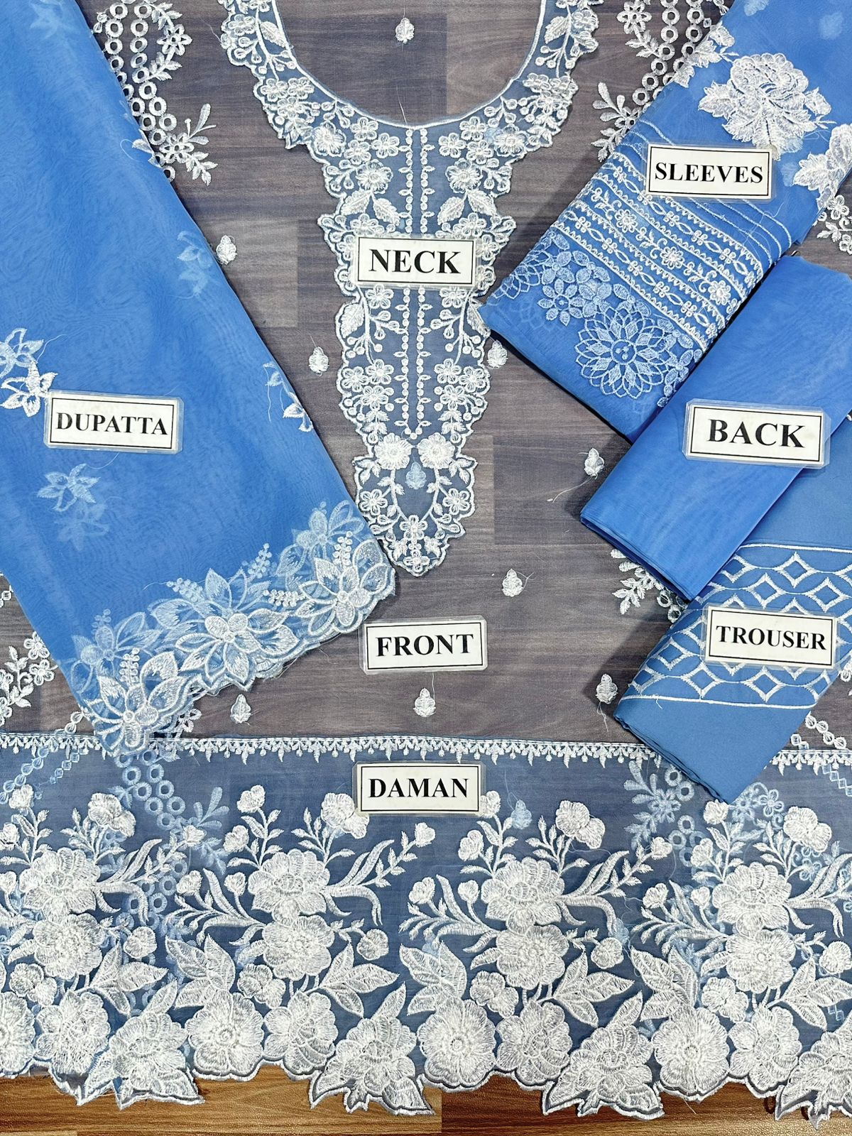 Azure – Organza Embroidered Replica-3549
