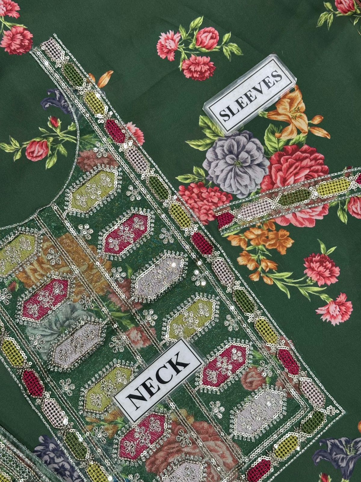 Aneelas Silk Hira Unstitched Suit