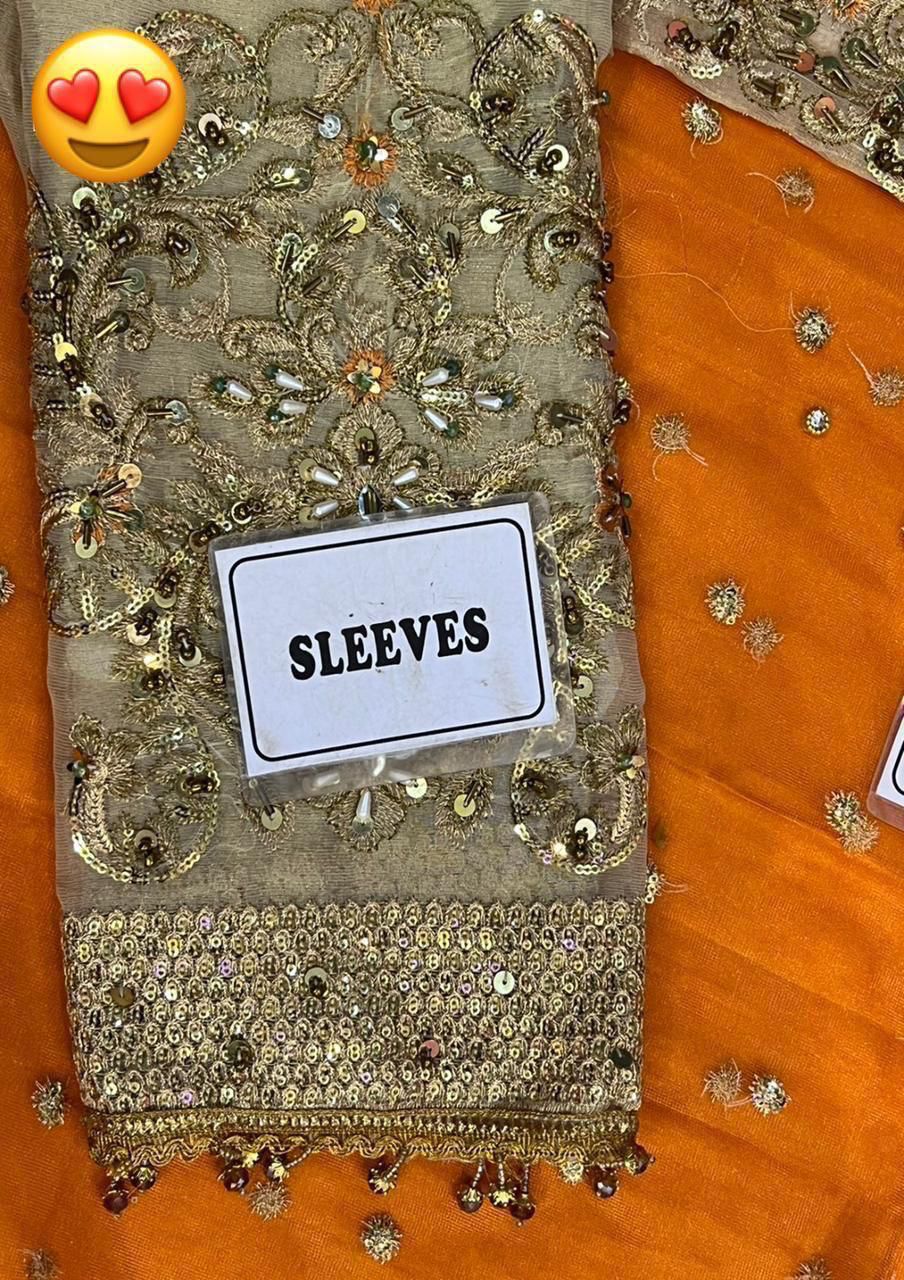 Bridal maxi RUEDAD E SAHR-A ravishing blush long frock