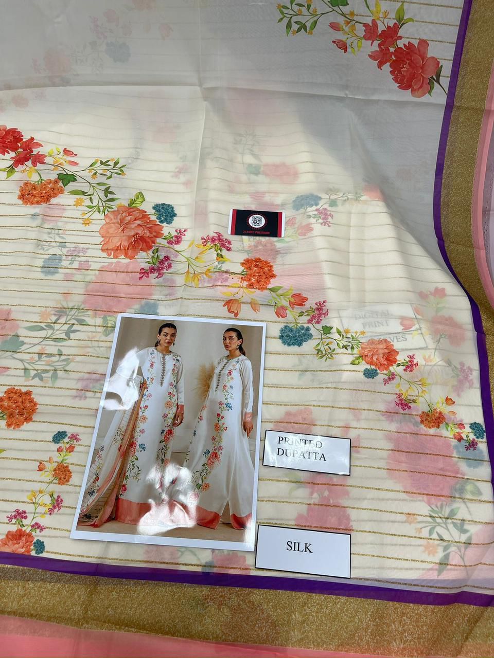 Lulusar Silk Digital Embroidered Suit