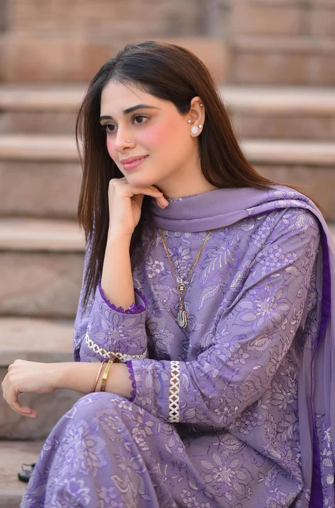 Bareeze Dhanak Winter Embroidered Suit