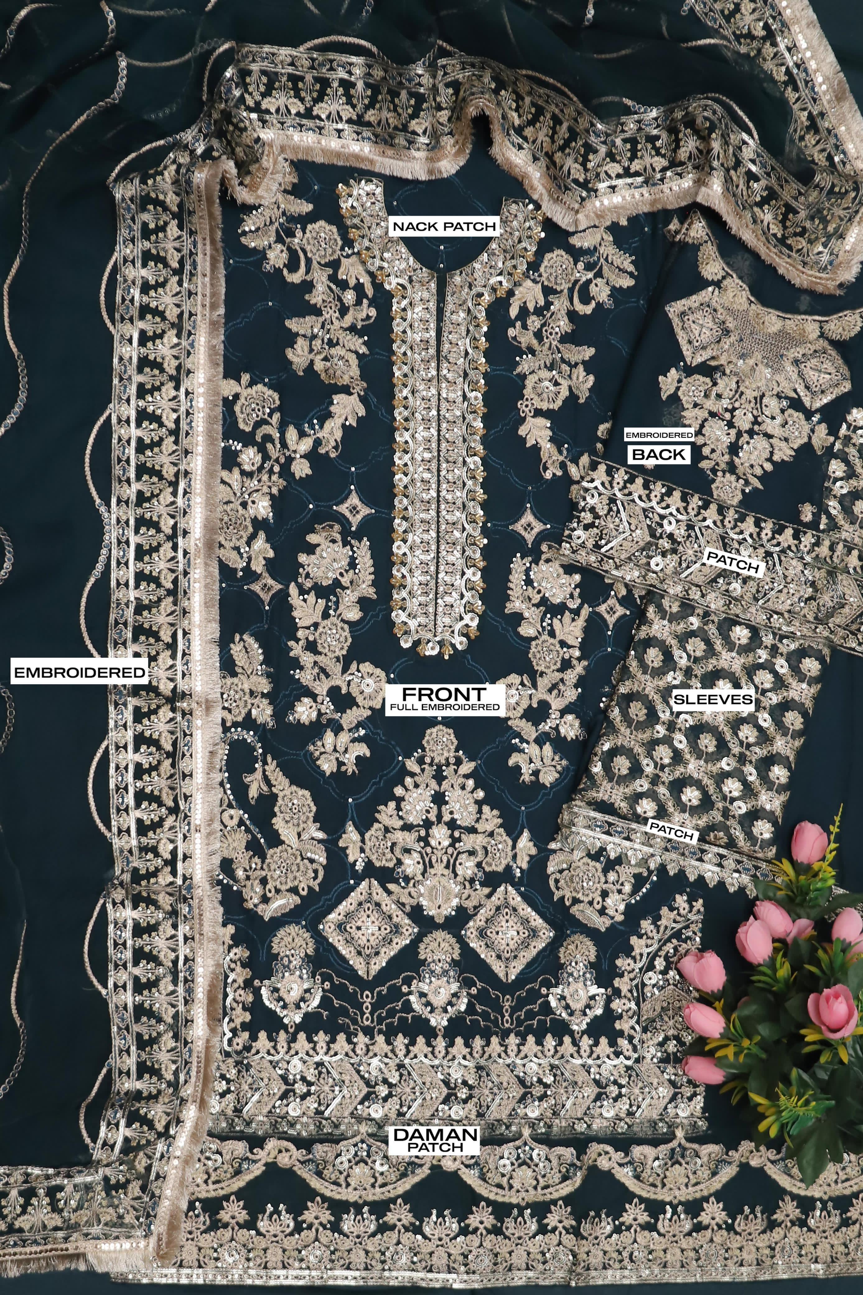 Baroque Sequins Embroidered Luxury Suit