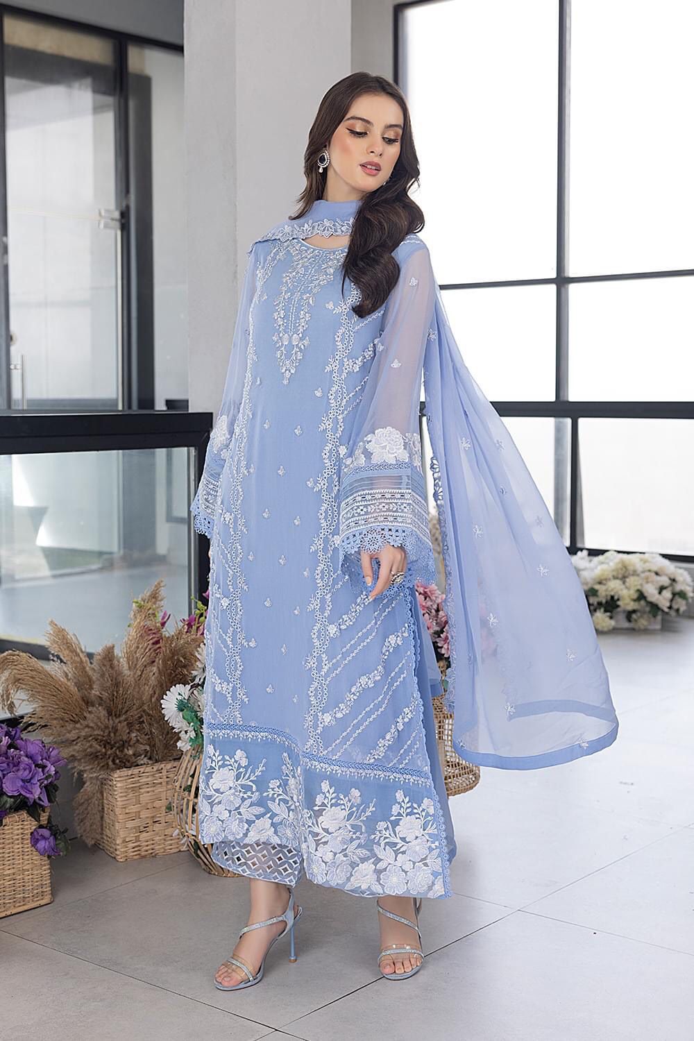Azure – Organza Embroidered Replica-3549