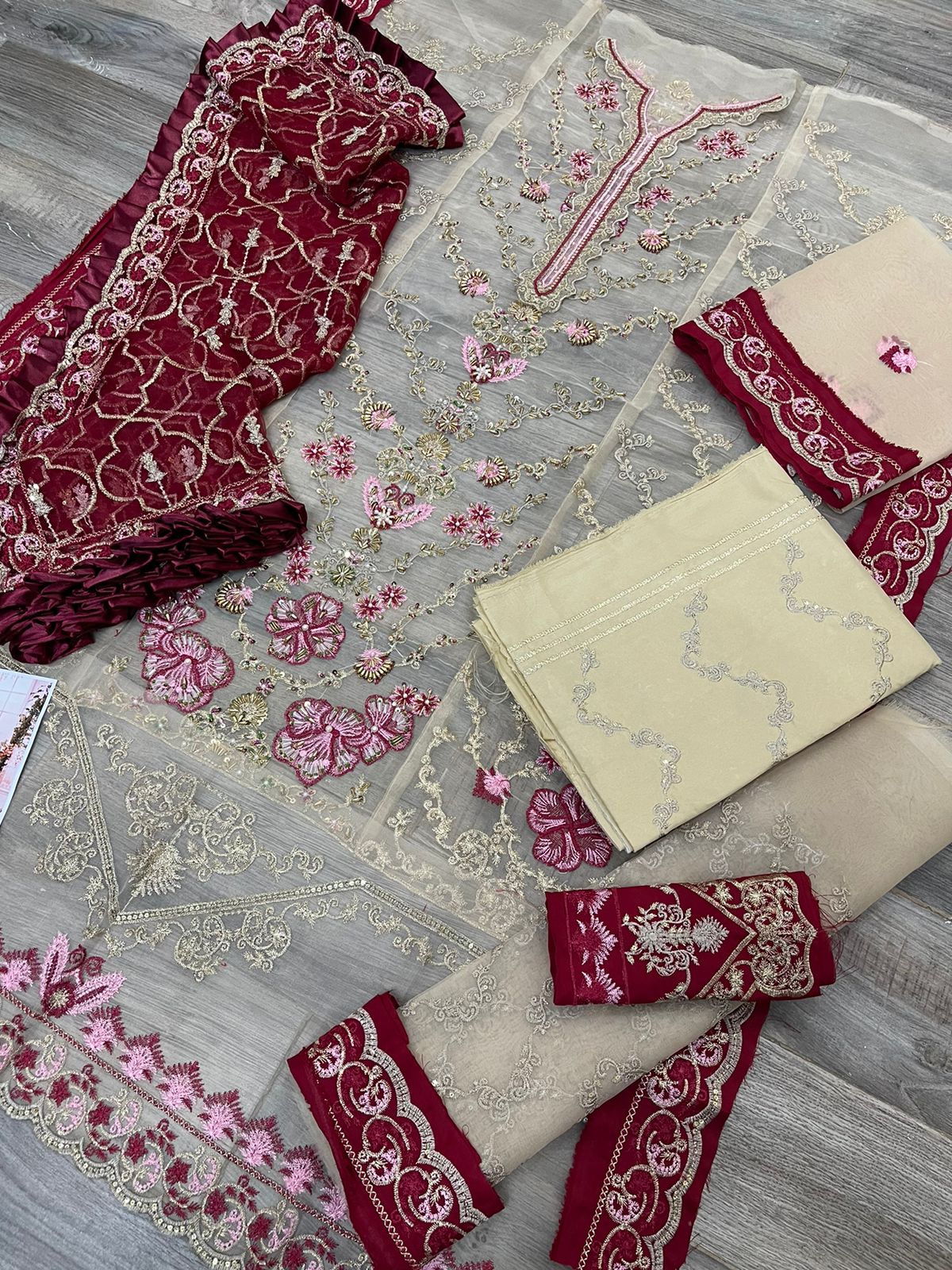 Maria B. – Embroidered Organza Replica