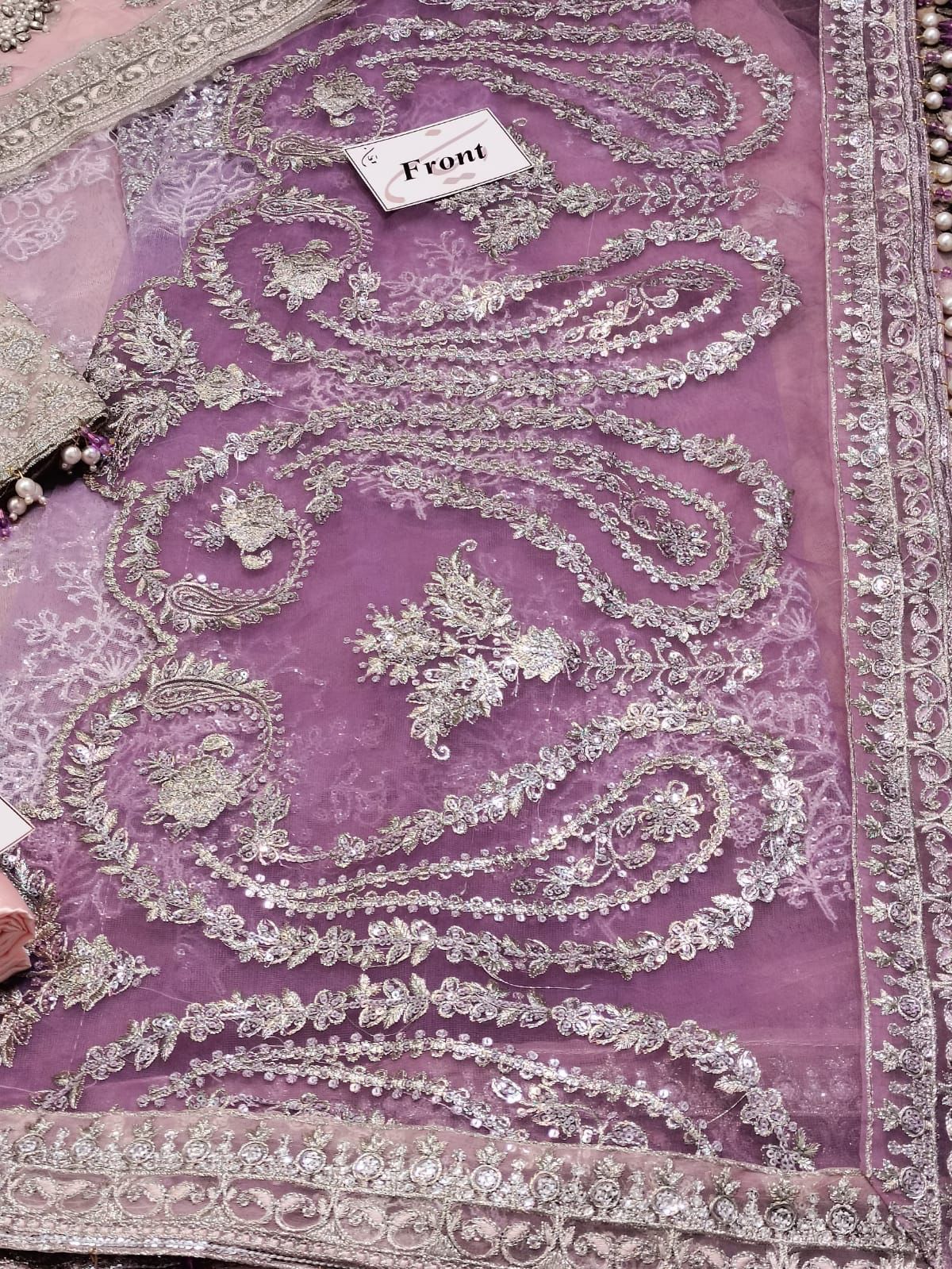 Maria B. – Embroidered Net Saree