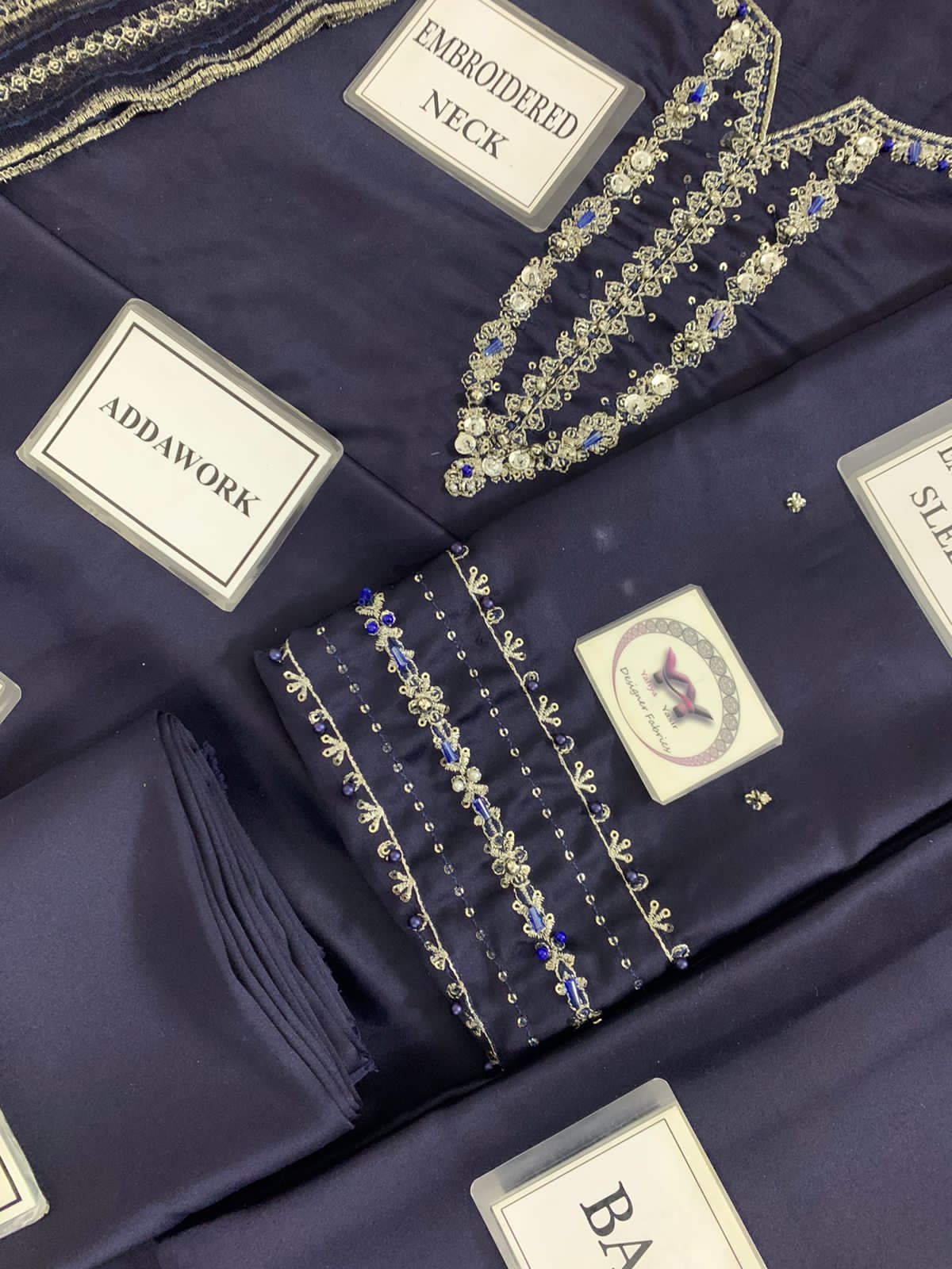 Iznik Raw Silk Embroidered Ensemble