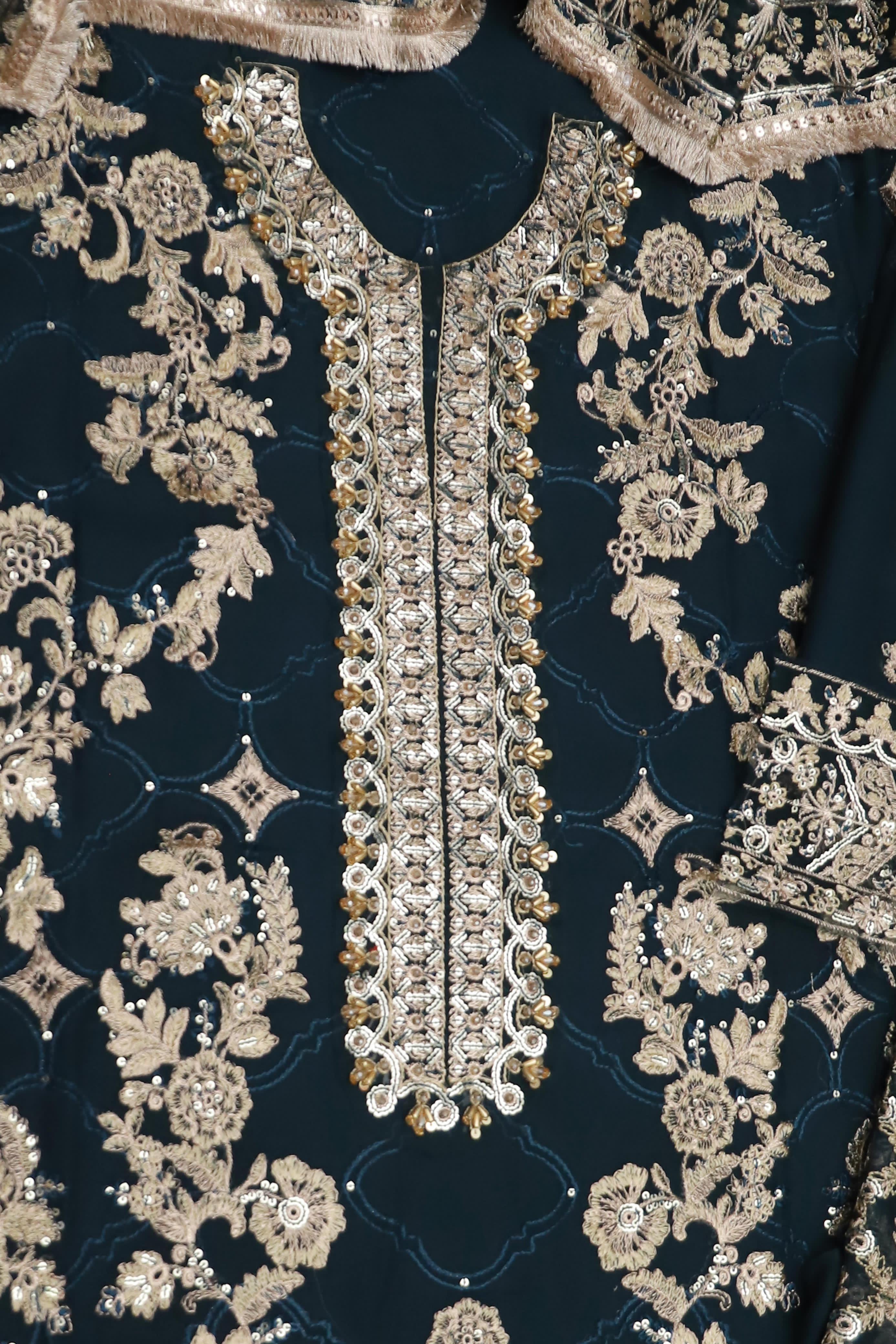 Baroque Sequins Embroidered Luxury Suit