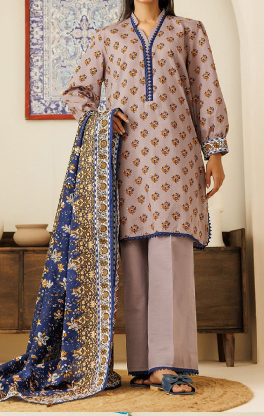 Printed Khaddar Replica OTL-24-208