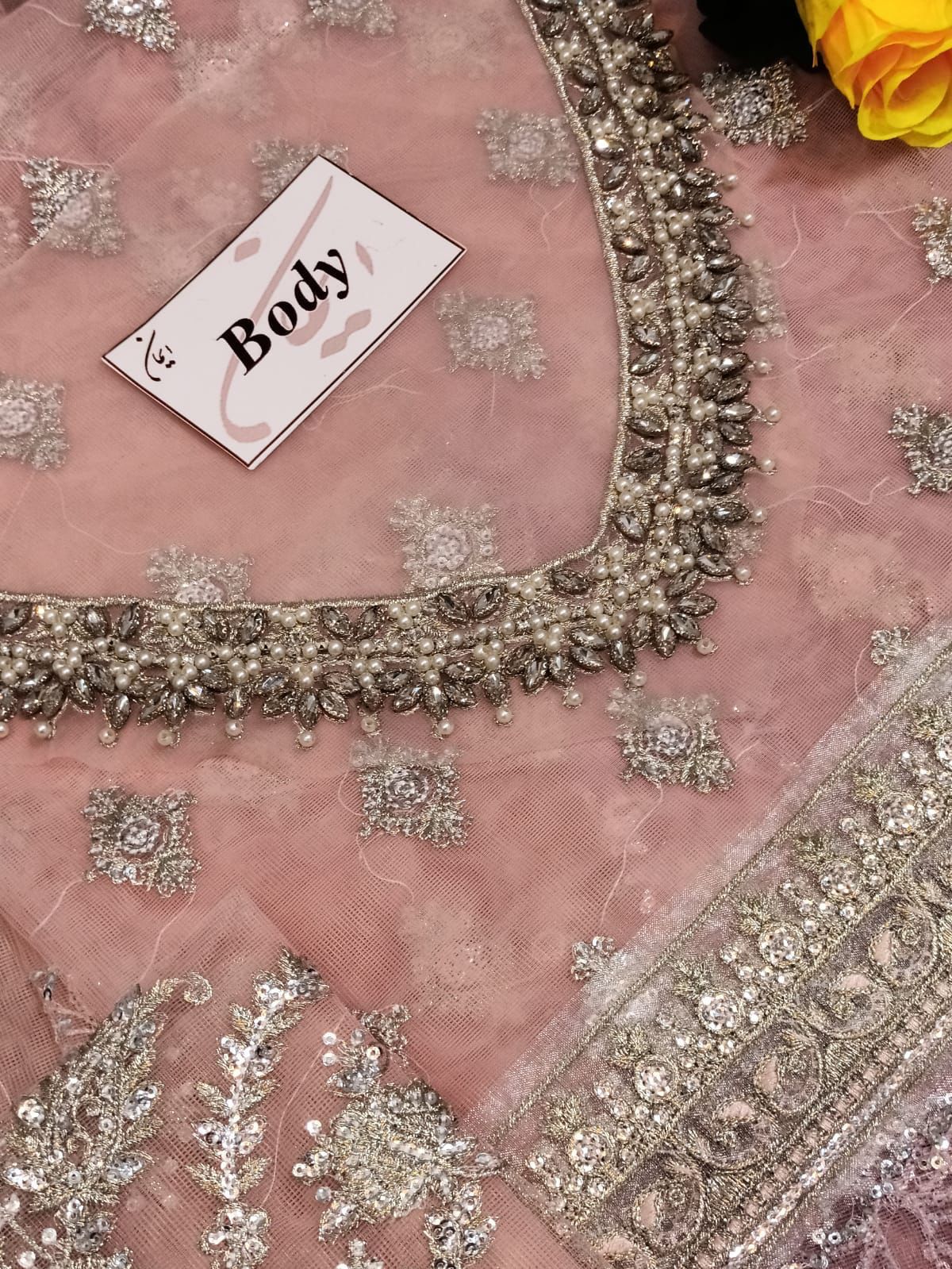 Maria B. – Embroidered Net Saree