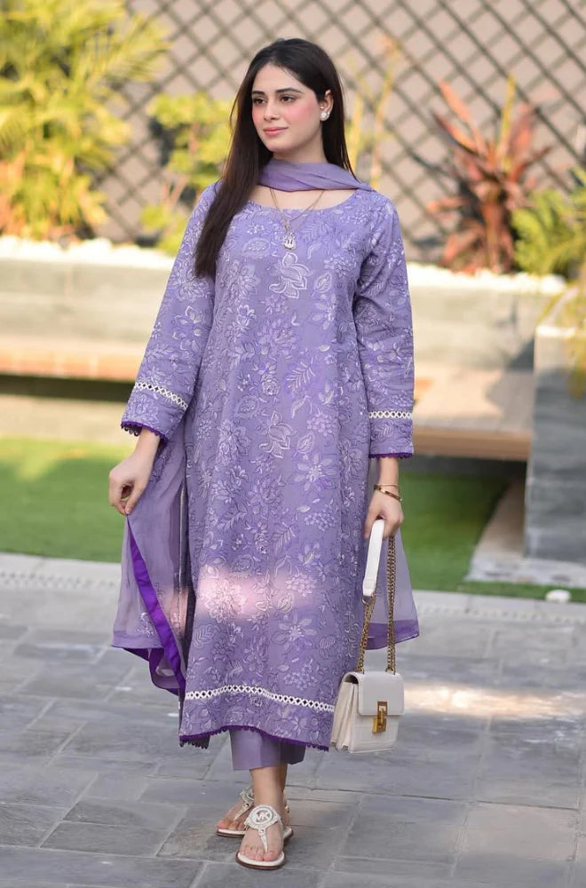 Bareeze Dhanak Winter Embroidered Suit