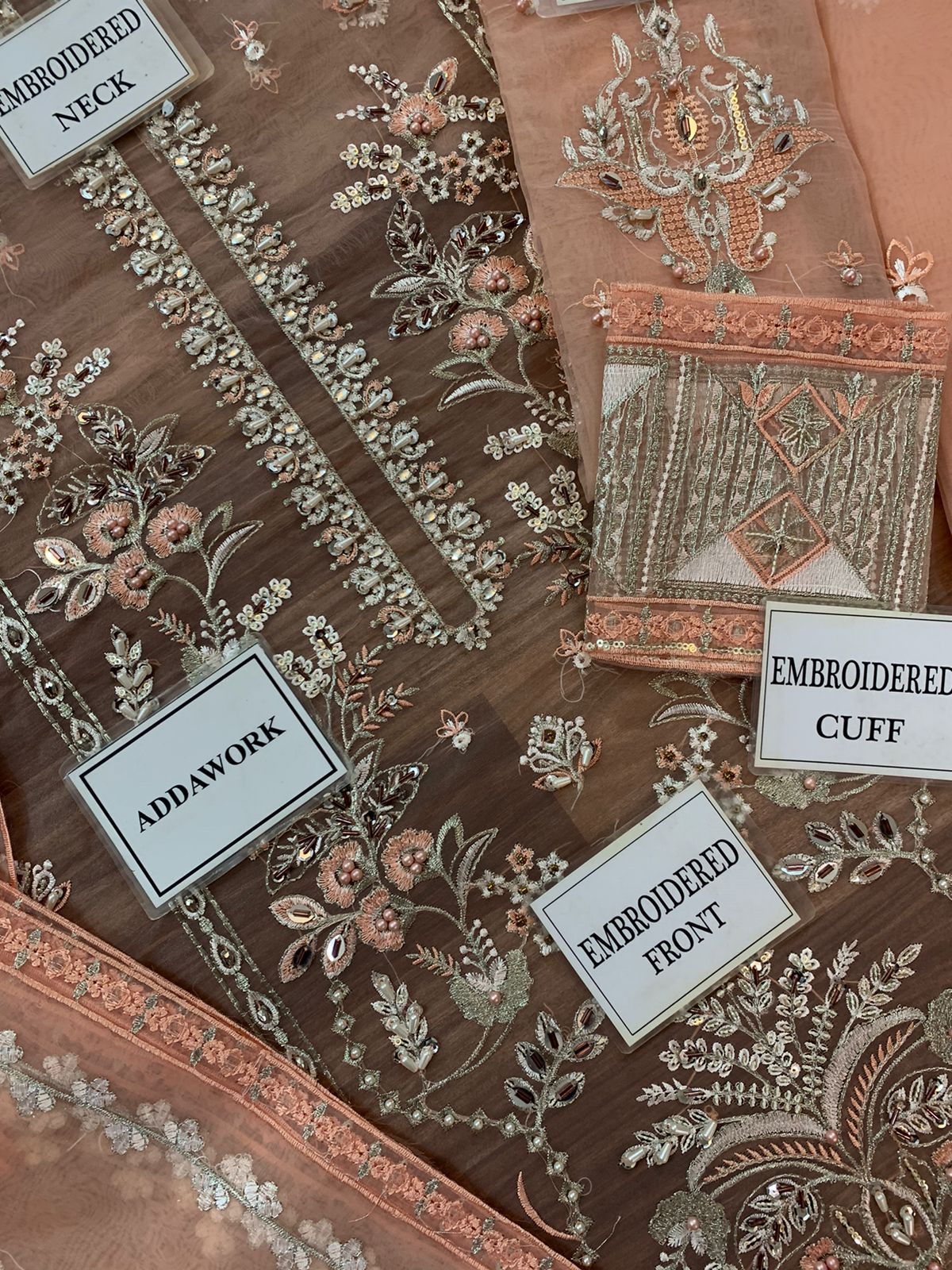 Gulaal – Embroidered Organza Replica