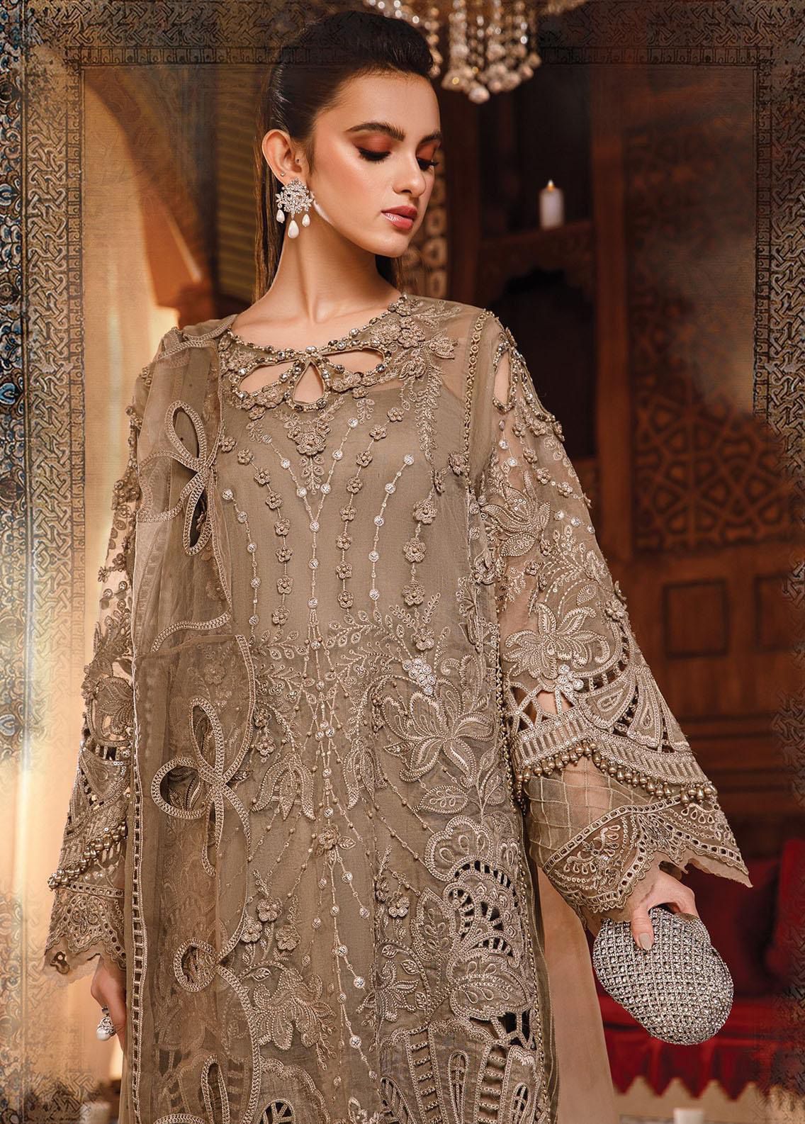Maria B Organza Embroidered 4PC Ensemble